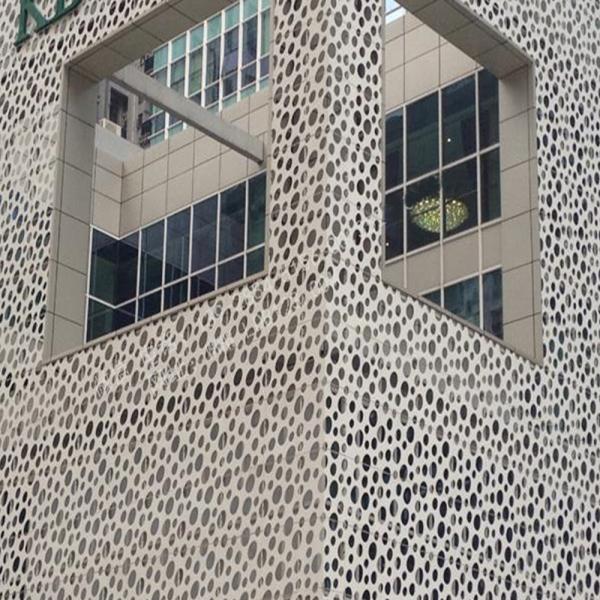 Metal Aluminium Curtain Wall Laser Cut Wood Stone Cladding Veneer