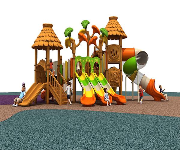 Residential Kids Plastic Playground Equipment Antistatic Antiskid Crackproof