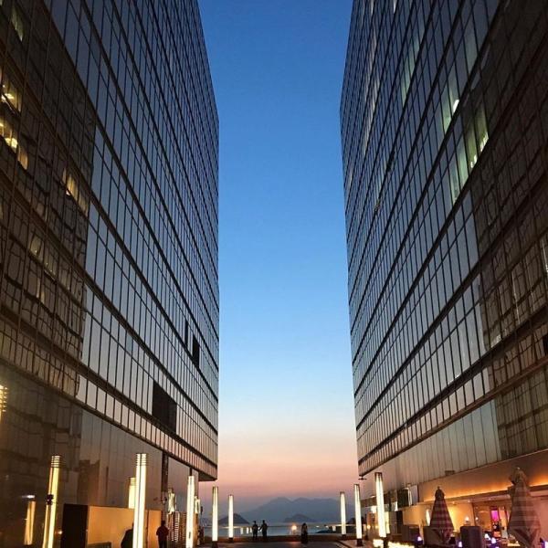 Vertical Installation Metal Curtain Wall Powder Coating Glass Curtain Wall