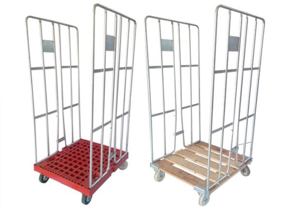 Supermarket Wire Cage Trolley Customized Stainless Steel Wire Mesh Trolley