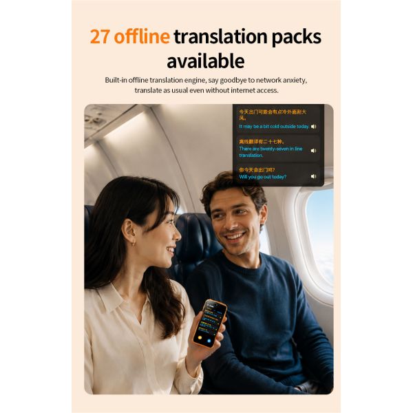 New F80pro 4G AI Voice Translator Audio And Video Call Translator