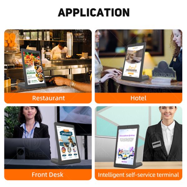 Fábrica OEM 10.1 pulgadas RK3399 Tablet de escritorio para pedidos de restaurantes Tipo L POE Tablet Android