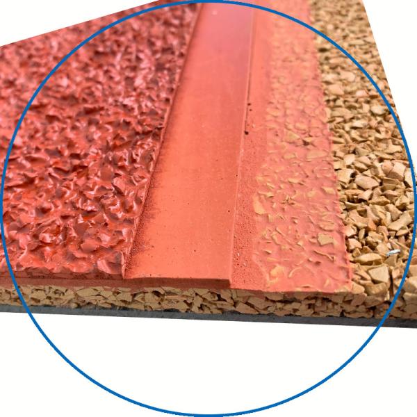 Атлетическое синтетическое резиновое скольжение следа IAAF системы сэндвича идущее анти-