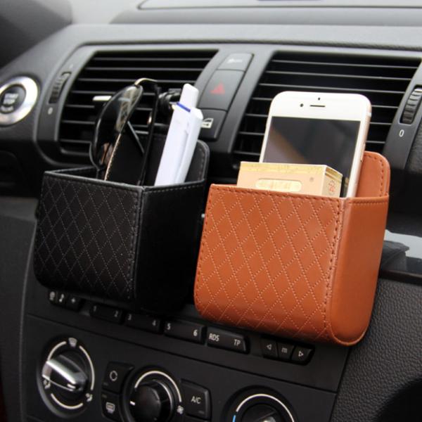 Sunglass Holder Phone Holder Car Air Vent Storage Bag 12oz Capacity