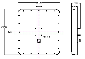 Антенна UHF RFID BRA-01L 902MHz~928MHz линейная, тип N-50KFD соединителя увеличения 9dBi