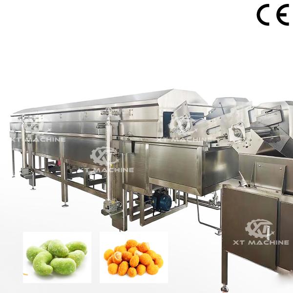 Máquina freidora automática industrial profesional de nueces para el procesamiento de hojuelas de yuca y maíz