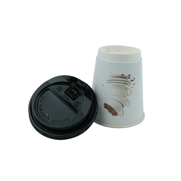 8oz Insulated Cardboard Cups For Hot Drinks , Double Wall Disposable Tea Cups