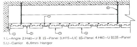 Декоративный крюк - на алюминиевом прямоугольнике потолка прокладки для потолка гостиницы селитебного
