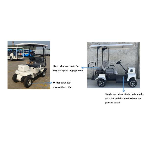 3000 R/Min Rated Speed Electric Golf Carts with CE Certification and Multi Functional