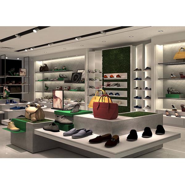Customized Size Shoe Store Display Shelves For Boutique Brand Shoes Shop