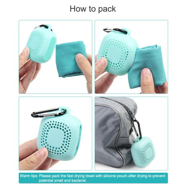35g Square Silicone Quick-Drying Towel for Eco-Friendly Environmental Protection