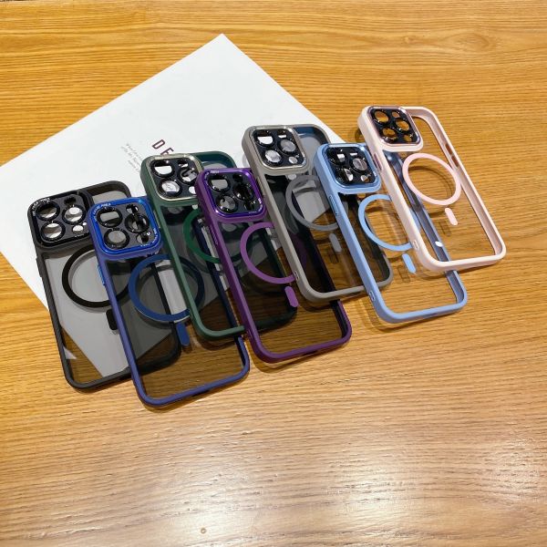 Fashion Magnetic Semi-transparent Phone Case Shock-proof  iPhone 17