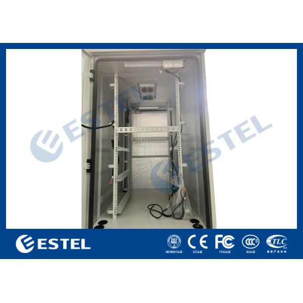 42U IP55 Антикоррозионный шкаф для наружного оборудования с верхним и нижним отсеком