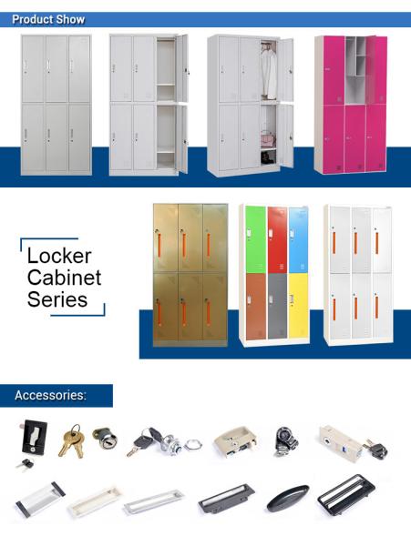 Flat Packing 0.157 CBM W900mm Metal Staff Lockers