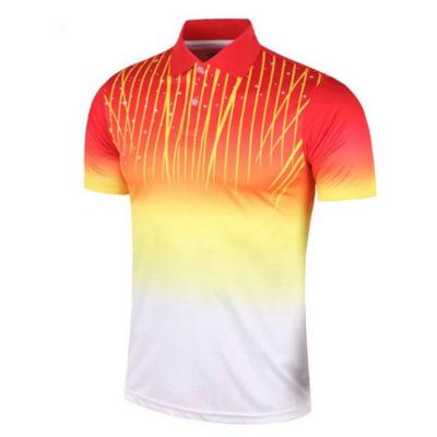 Fabricante Custom Logo Golf Polo Shirts Ping Pong Badminton Sports Team Uniform da fábrica do Oem