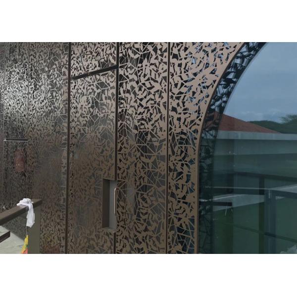 8mm Laser Cutting Metal Screen Facade For Architectural Screens Wall Panels