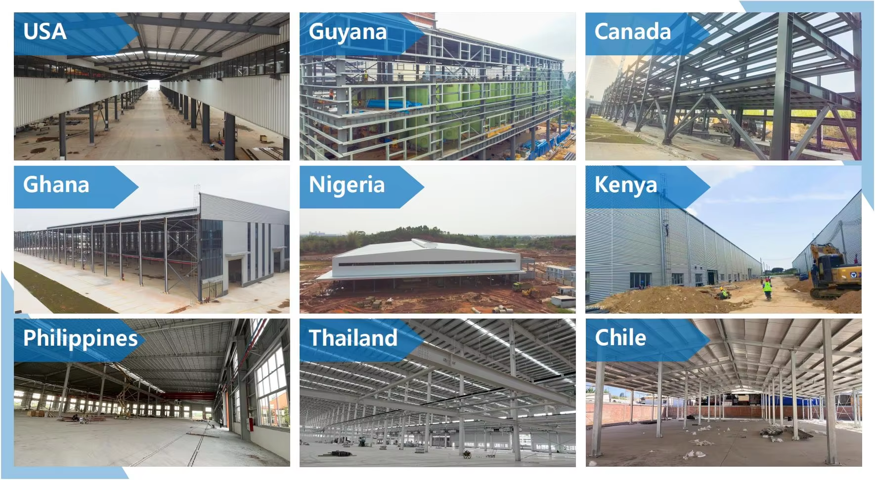 Customizable Length High-Strength Steel Structure Building with 50 Years Use Life