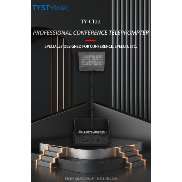 Внутреннее наружное TYSTVideo Trump Glass Teleprompter Сильное стекло дистанционного управления