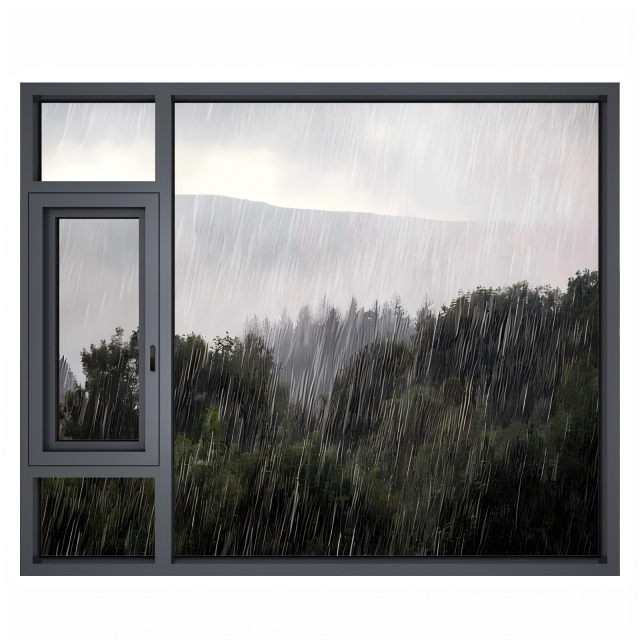 Thermal Insulated Aluminum Casement Window With High Airtight Performance