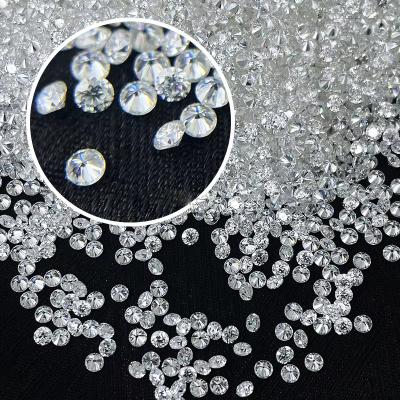 Ring White Loose Moissanite Diamond 1.0 CT Per Pack Small Size Round Melee Moissanite