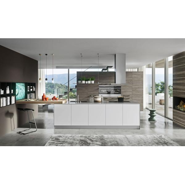 Customized Italian Furniture Complete Smart Wood Kitchen Cabinets with Veneer Finish