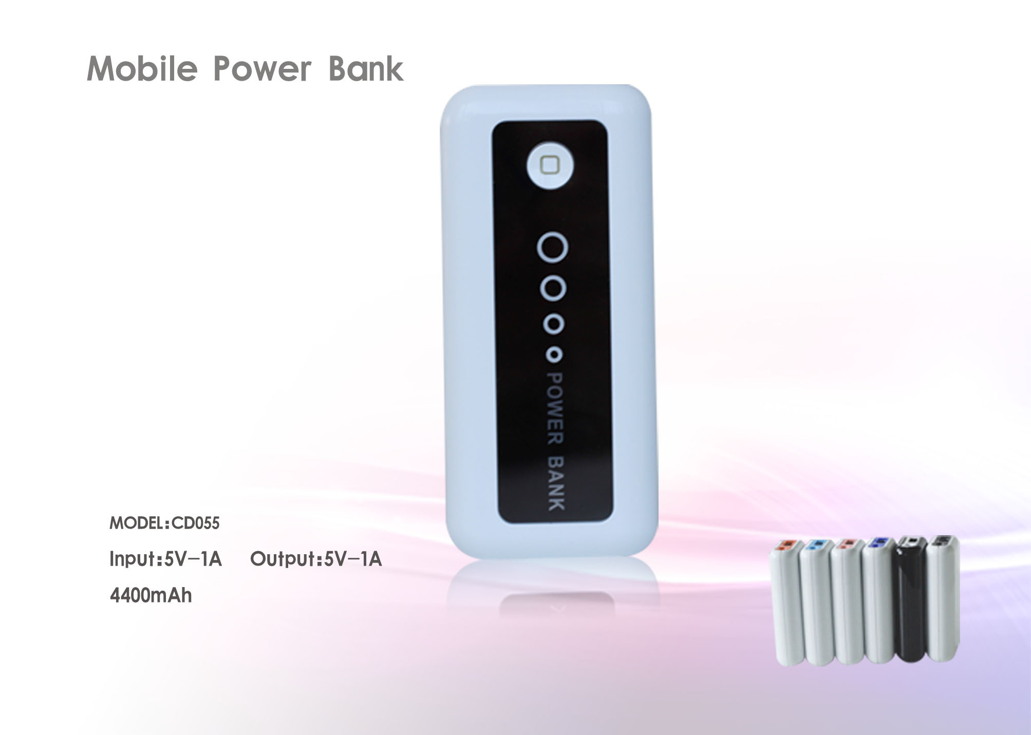 FCC / CE Capacity 4400 mAh Kolor Fish USB Power Packs for Digital Devices