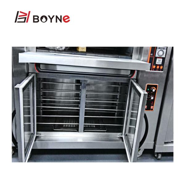 Electric Bakery Two Deck Four Tray Deck Oven with Twelve Proofer
