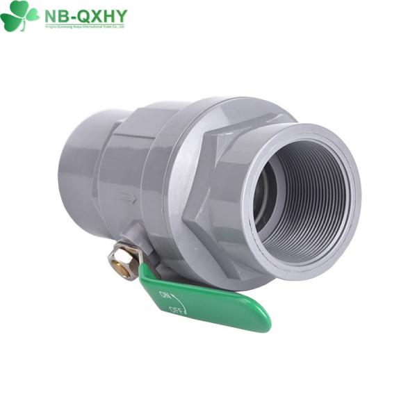 Système d'approvisionnement en eau à la poignée en acier vert Matériau PVC 2 PCS Valve à bille pour l'agriculture