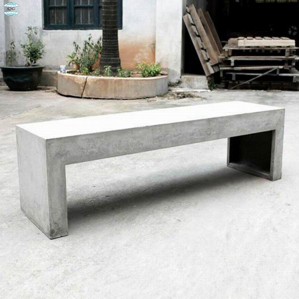 Легкая наружная бетонная мебель Бетонные боковые столы