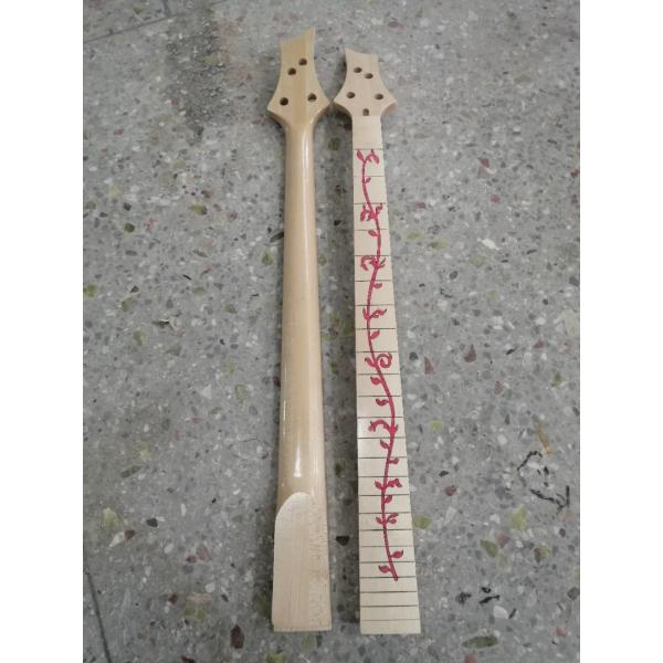 Custom Grand Paddle Guitar Headstock Unfinished Roasted Maple ST Guitar Neck Electric Acoustic Guitar Accept Kinds OEM