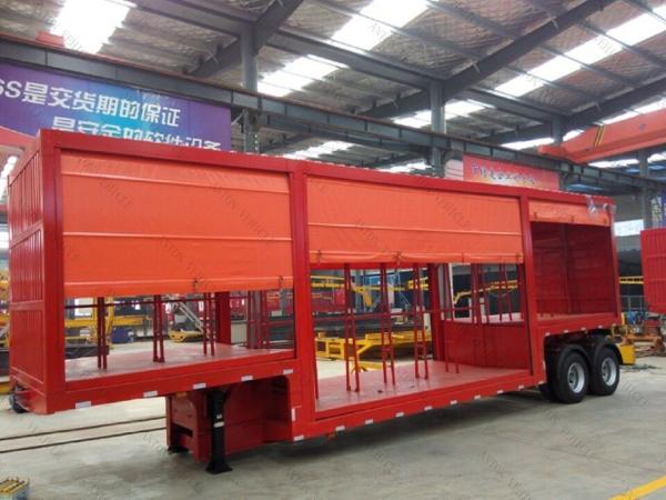 30t-50t Load Capacity Bulk Cargo Trailer Curtainsider with Utility PVC Tarpaulin
