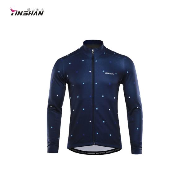 Настраиваемая одежда с полным рукавом, дышащая ткань, стильная для команды, для быстрых сухих велосипедных гонок.
