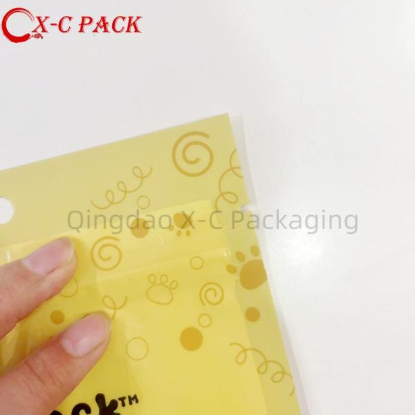 Collapsible Lightweight Design Airtight Pet Food Ziplock Bag With Moisture Proof Barrier