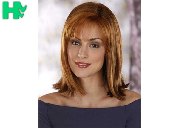 Generous And Decent Natural Straight Hair Synthetic Fiber Wigs For Women