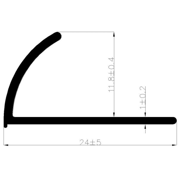 Round Chrome Metal Tile Edge Trim Aluminum Alloy 6063 Finishing