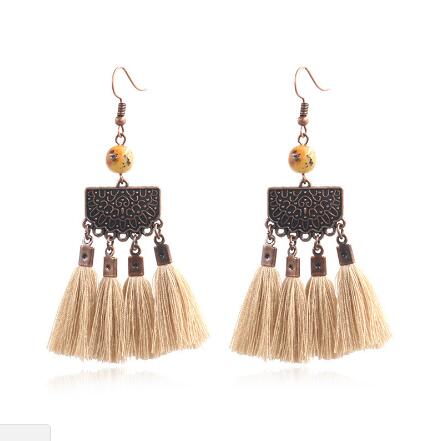 Fashion Bohemian Tassel Earrings Drop Earrings