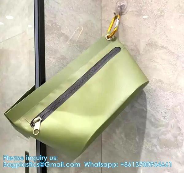 PVC Tarp Pouch Toiletry Bag MakeUp Bag Sturdy PVC Tarpaulin Pencil Pouch Small Storage Bag