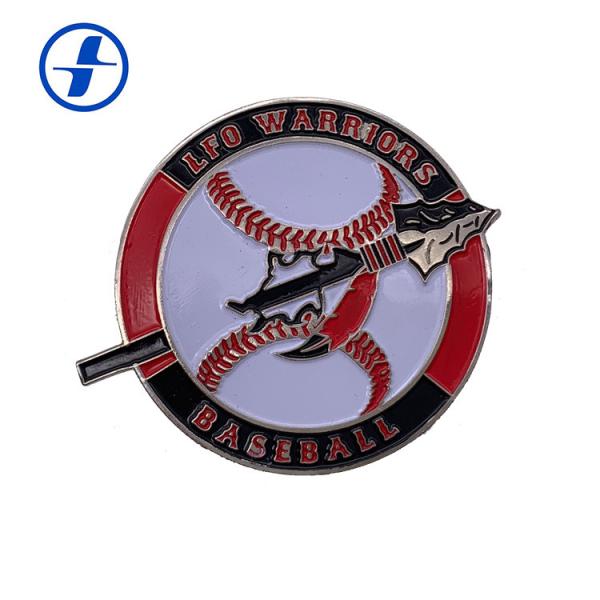 Soft Enamel Pin Sports Trading Pins Brass / Zinc Alloy / Iron Material