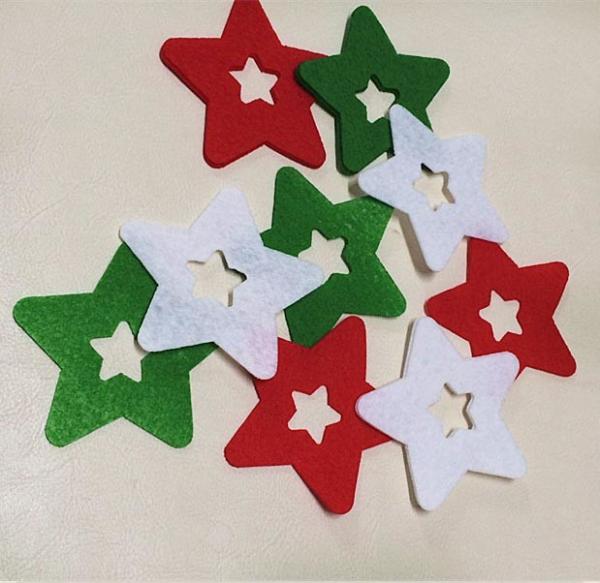 Star Shape Funny Christmas Decorations PP Material For Festival Wall Decor