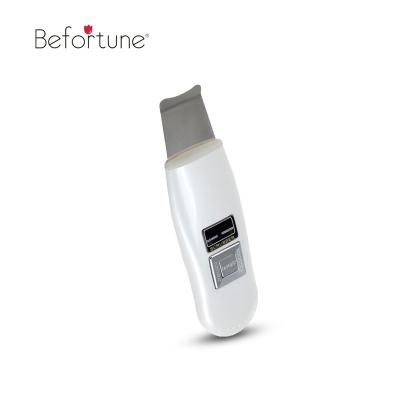 White Color Ultrasonic Skin Scrubber Machine Electric Blackhead Remover