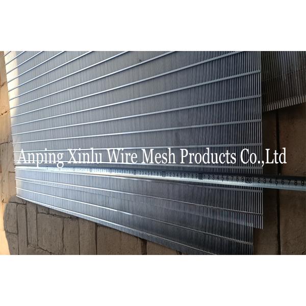 Stainless Steel Wedge Wire Screen Panel Sheets 8ft X 4ft With Slot 1.2mm 0.8mm