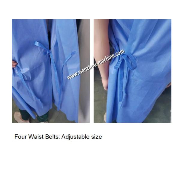 Adjustable Size Automatic Medical Disposable Reinforced Surgical Gown Making Machine