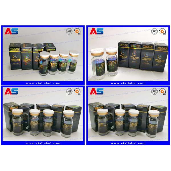 Фармацевтический пептид Сармы Бумажная флакона Опаковка Коробка Голограммный логотип УФ- покрытие Этикетки бутылок 10 мл