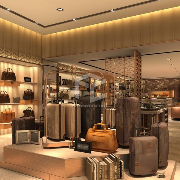 Prateleira de exposição estratificada do saco do metal para a mobília da loja