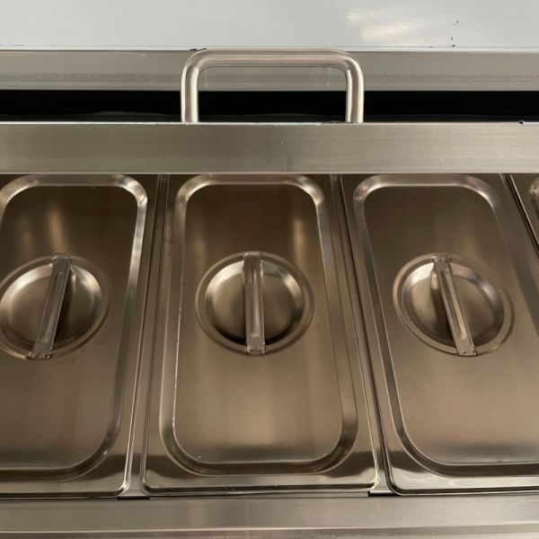 Under Counter Refrigerated Sandwich Prep Table Stainless Steel 2 Door