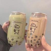 a bebida 330ml plástica engarrafa latas para a durabilidade alta da claridade do chá de Boba