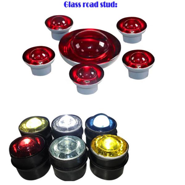 50mm Reflective Road Stud Cat Eye Marker with Durable Rubber Cover for Long Lasting Traffic Safety Applications