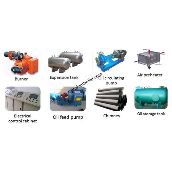 Caldera termal orgánica horizontal del aceite del portador térmico 1200KW para Derretimiento-soplado línea no tejida y de Maskproduction