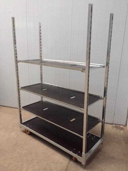 Hot sales danish flower trolley size 1350x565x1900mm, hot dip galvanized