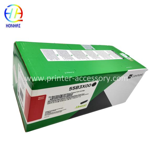 Новый оригинальный тонерный картридж для Lexmark 55B3X00 MX431dn